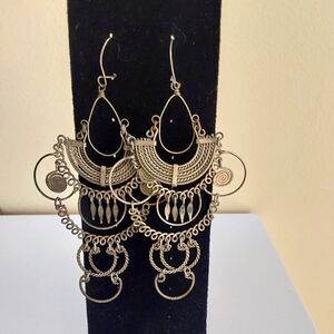 Always and forever ⬤ Boho vintage metallic earrings